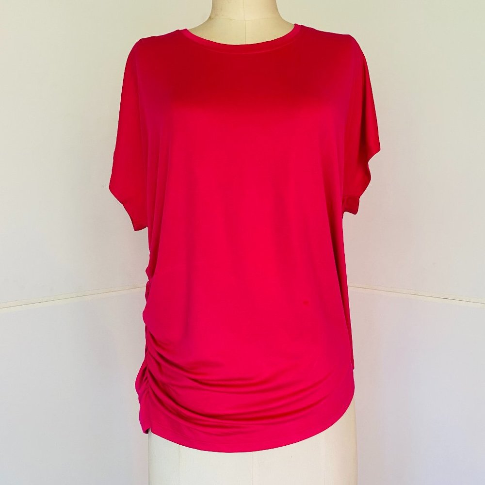 Barbie Pink  - Side Runched T-shirt - b New York